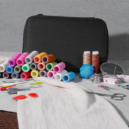 68-Piece Sewing Kit with Accessories and Thread Box for Crafting