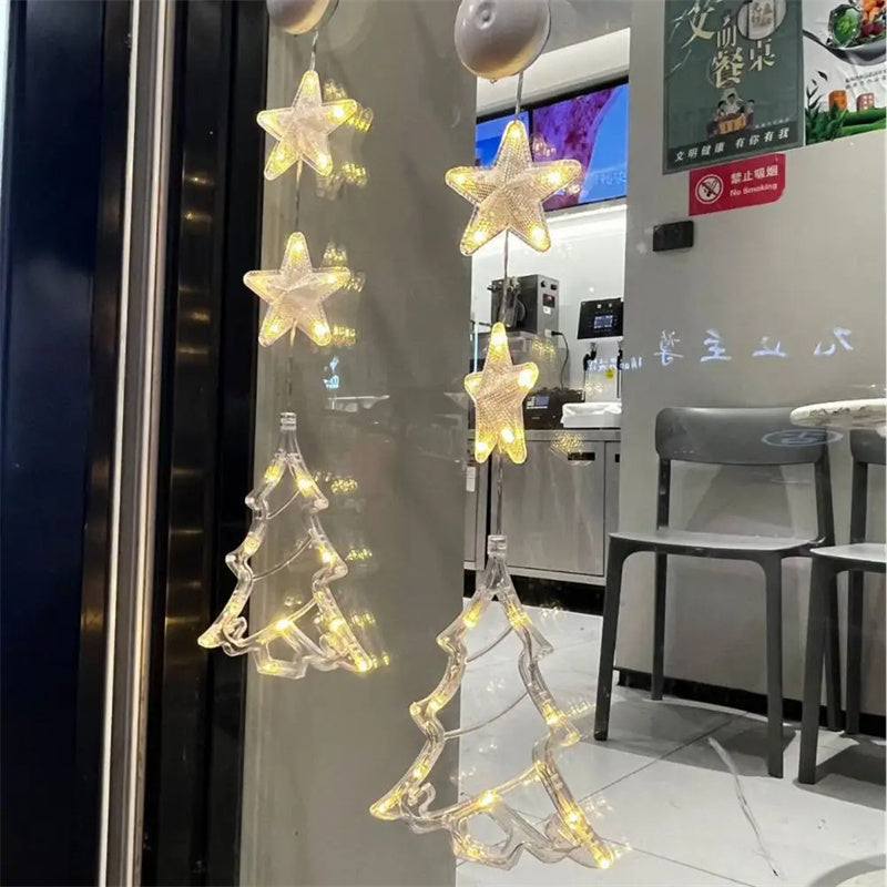 Christmas Window Light with Suction Cup