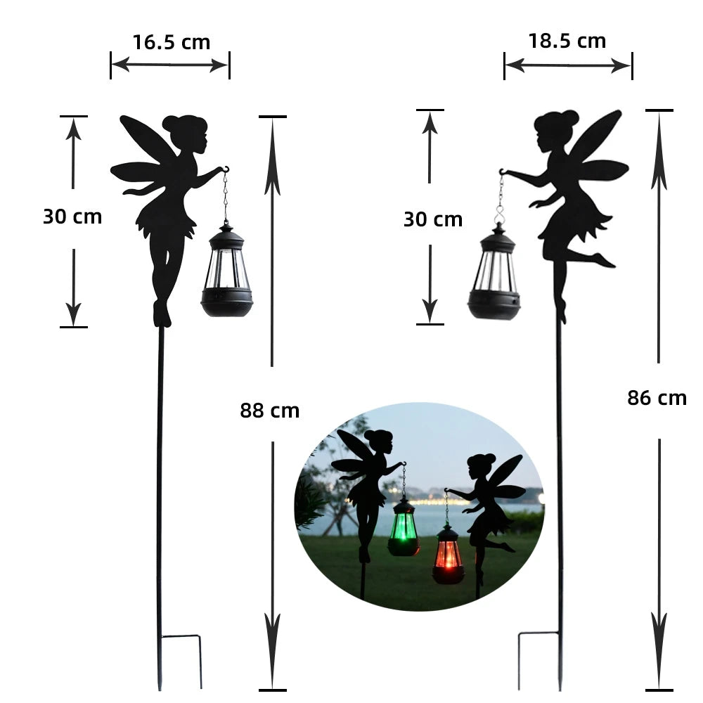 Solar-Powered Garden Watering Can Light – IP55 Waterproof Metal Hanging Lamp