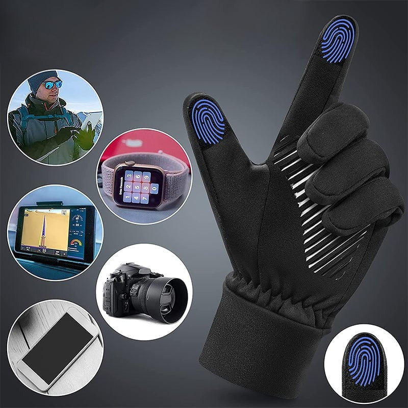 Touchscreen Gloves for Warmth and Phone Use Without Removal