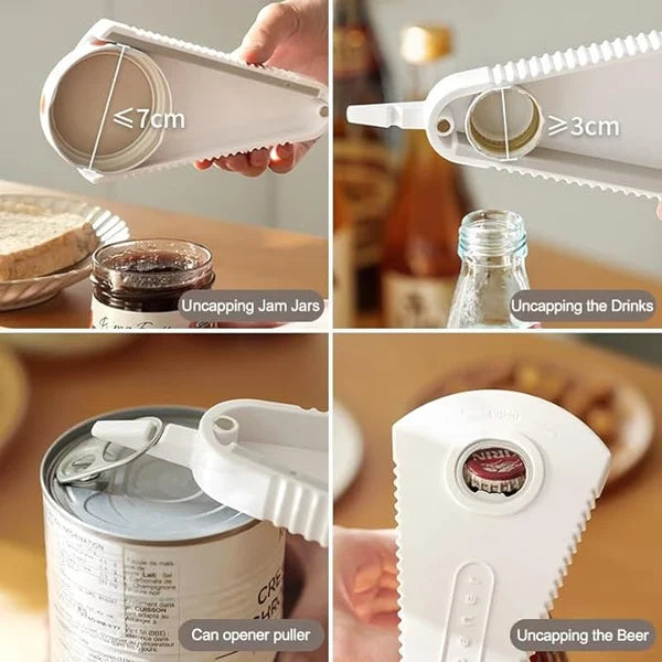 All-in-One Jar, Bottle & Package Opener with Non-Slip Grip