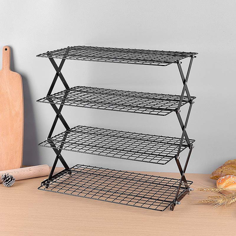 Space-Saving Folding Shelf for Optimal Cooling