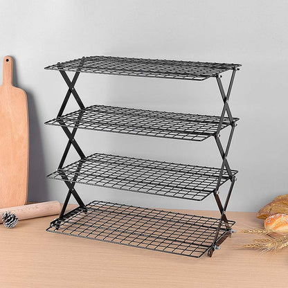 Space-Saving Folding Shelf for Optimal Cooling