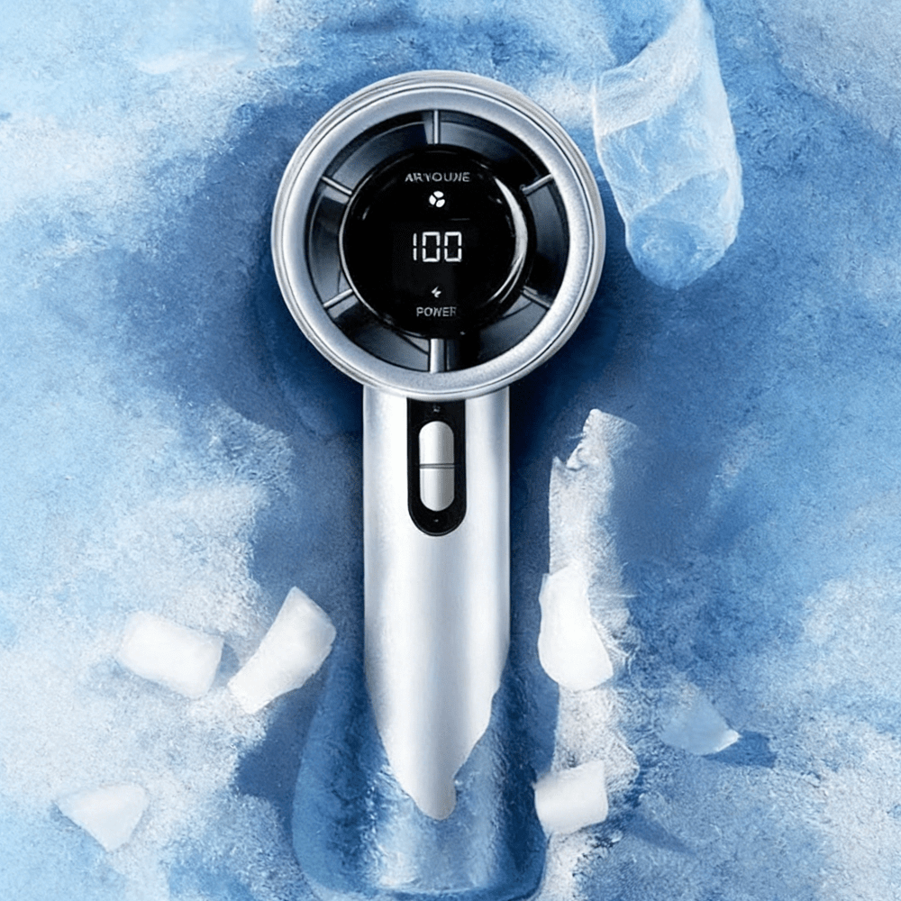 Portable Rechargeable Fan – Handheld Design for On-the-Go Use