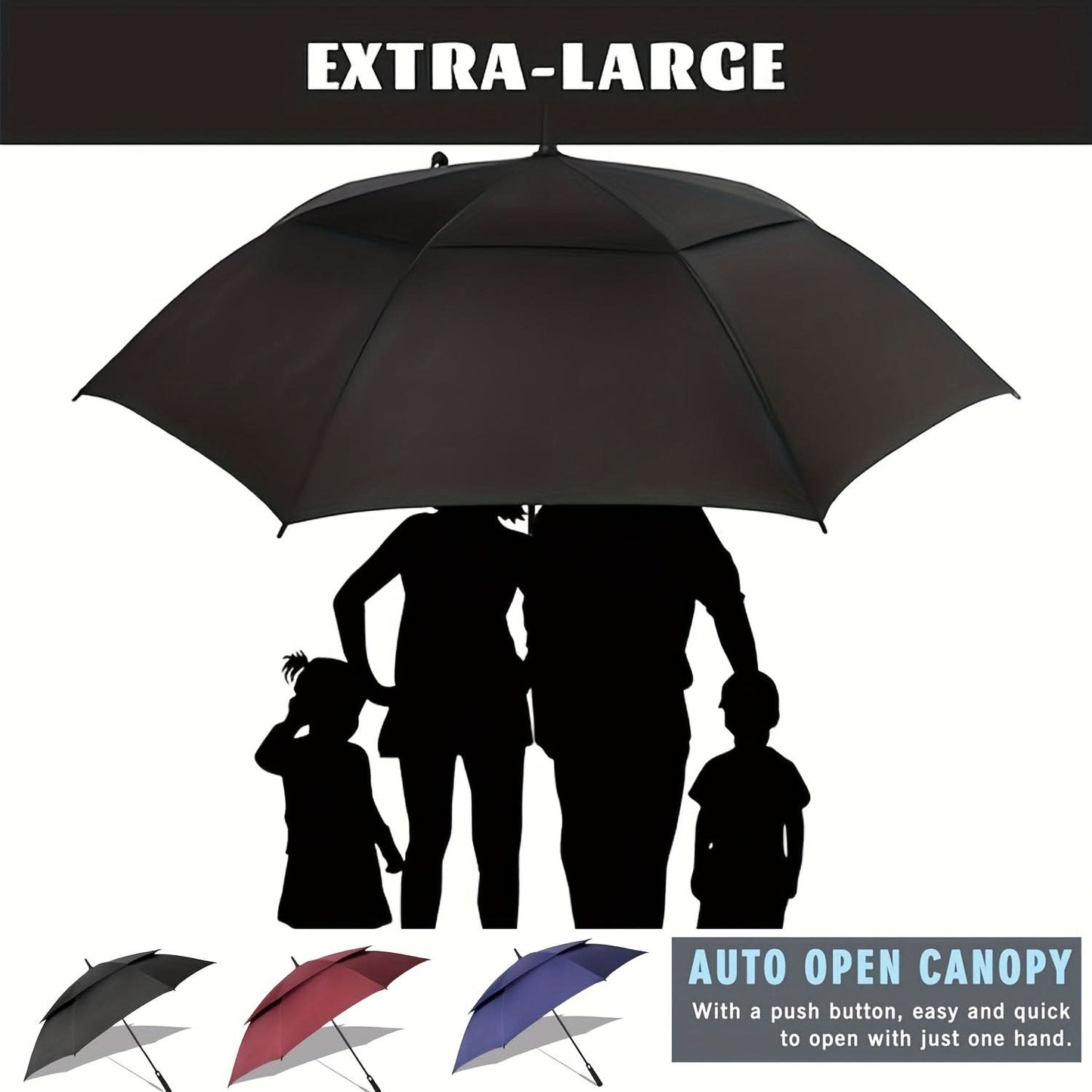 Extra Large Golf Umbrella for Storm Protection