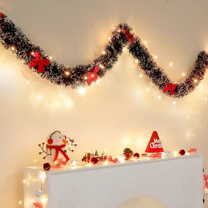 Warm White LED String Lights Set of 2 | Battery Operated & Flexible | Indoor and Outdoor Use