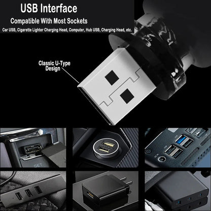Portable Touch-Dimmable LED Filament Mini Glass Lamp with USB Ambient Light – Perfect for Car, Bedroom & Travel