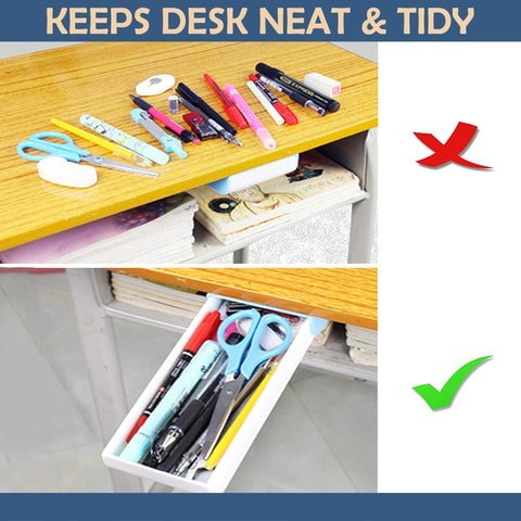 Hidden Storage Solution for Instant Desk Organization