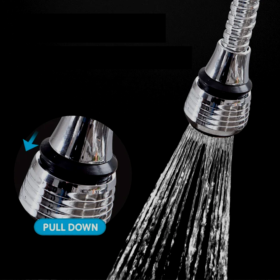 Stainless Steel Faucet Extension with 360° Rotation and Water Saver