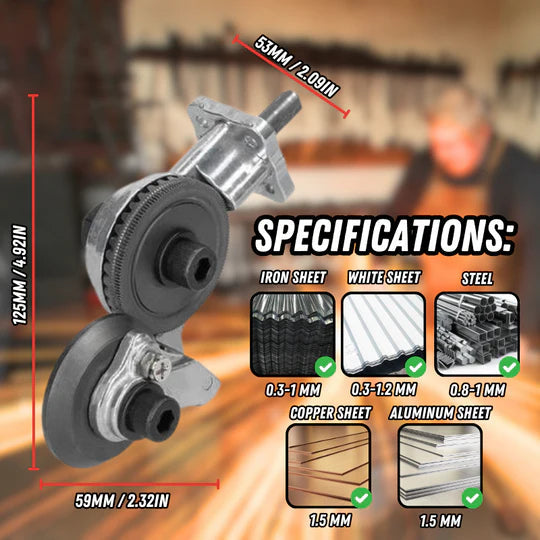 Precision Metal Cutter Attachment for Drill - EasyCut Pro