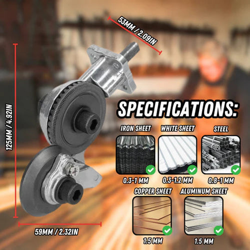 Precision Metal Cutter Attachment for Drill - EasyCut Pro