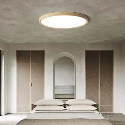 Slim Round LED Ceiling Light with Japanese-Inspired Design