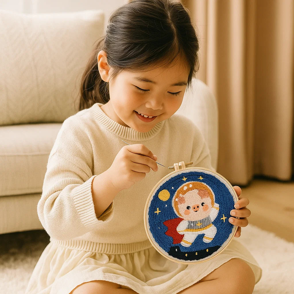 Quick Relaxation and Beautiful Embroidery Art Creation