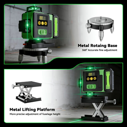 360-Degree Laser Leveling Tool for Accurate Construction Alignment