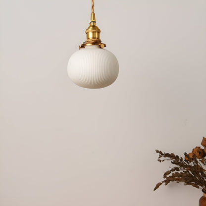 Vintage Ceramic Glass Pendant Lamp - AmberZen Light