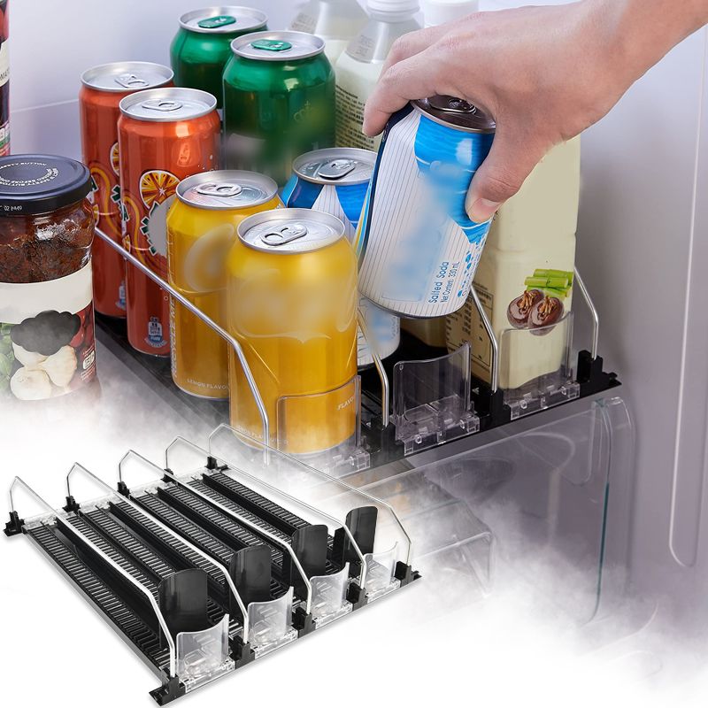 Effortless Beverage Organizer for Easy Access in Your Fridge