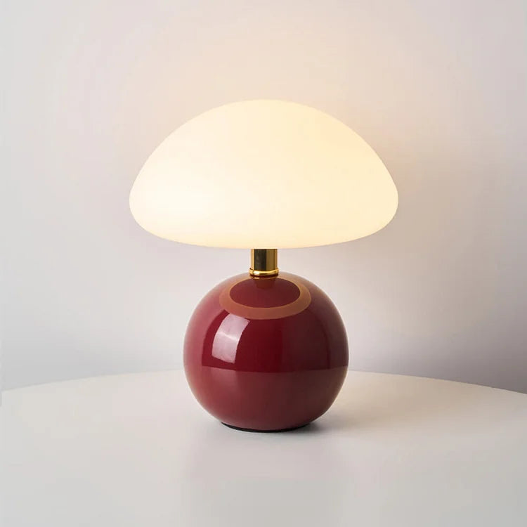 Ceramic Table Lamp with French Cream Finish