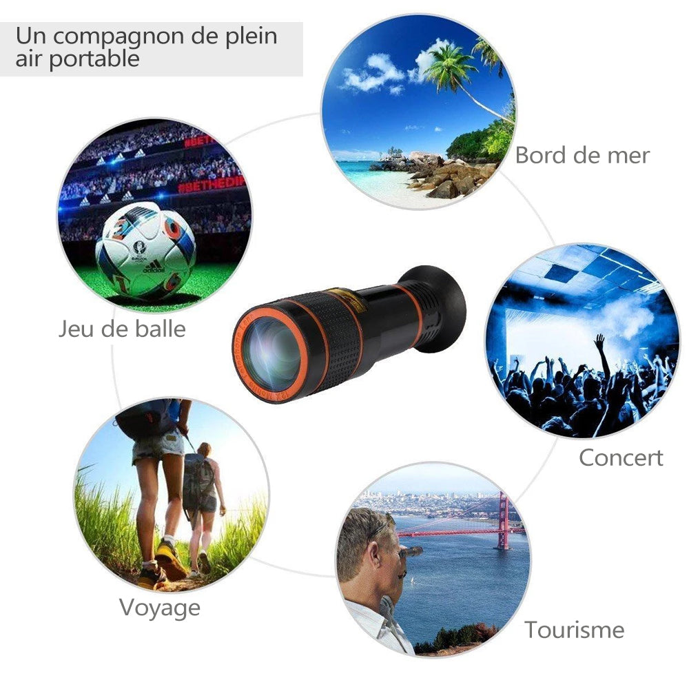 Camera Lens Kit for Phones - 12X Magnification