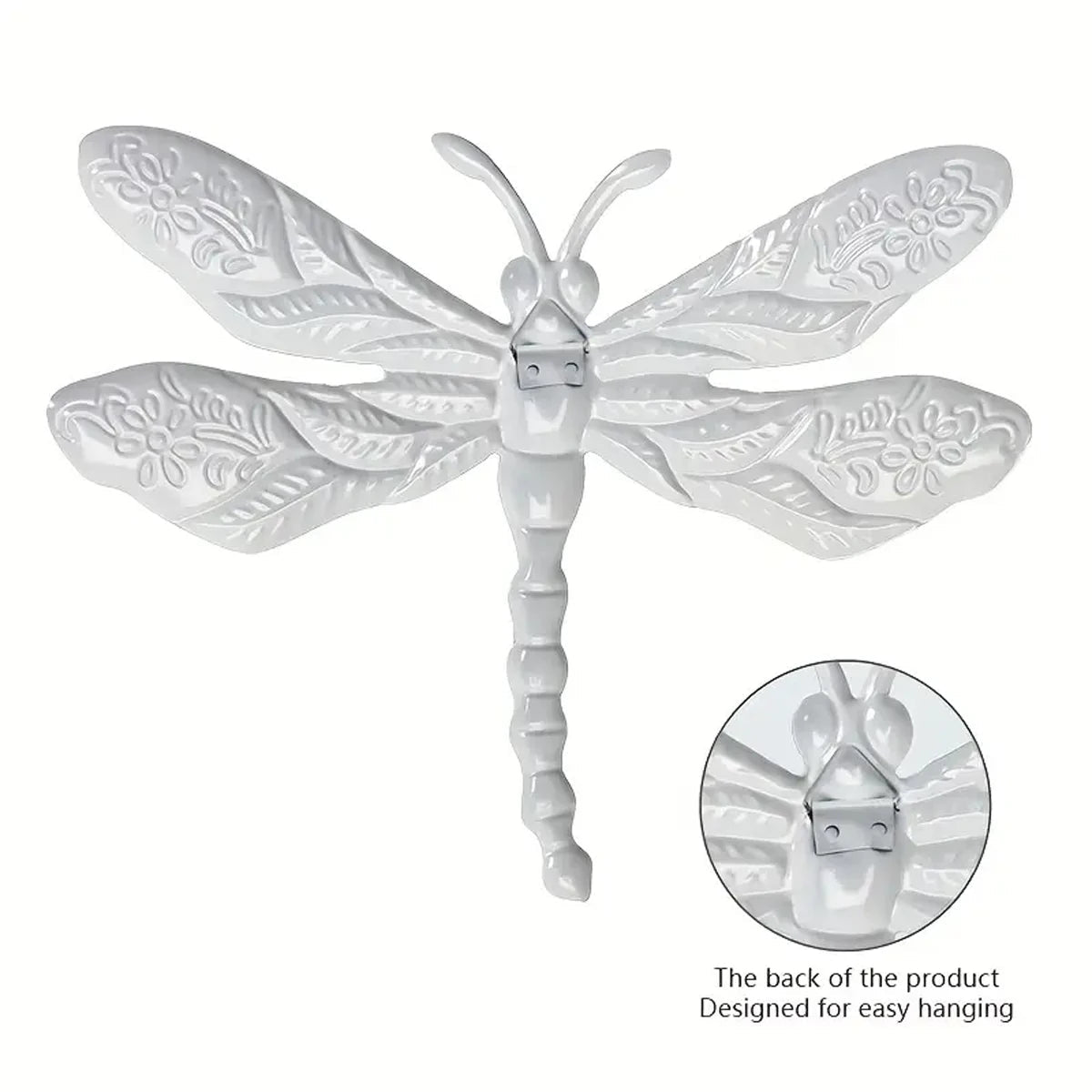 3D Metal Dragonfly Wall Art | Wrought Iron Sculpture | Garden & Home Decor