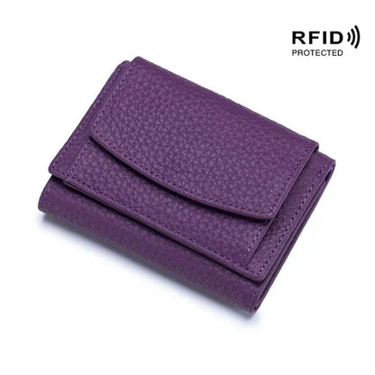 Compact RFID-Blocking Wallet | Ample Card Slots + Zipper Coin Pocket | Hidden Compartment | 14 Stylish Colors