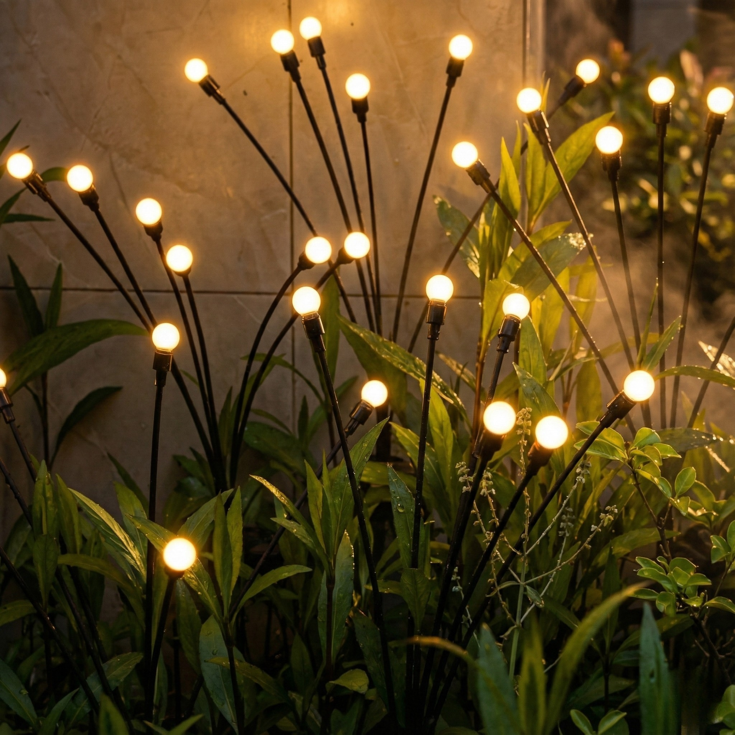 Luminous Solar Garden Lights with Starburst Glow | Eco-Friendly Outdoor Lighting