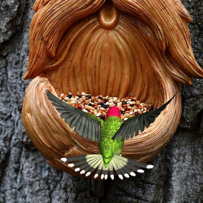 Garden Decoration Birdhouse with Face and Glowing Eyes - Weatherproof