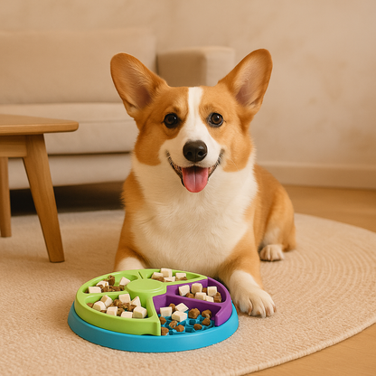 Slow Feeder and Entertaining Feeding Puzzle for Pets