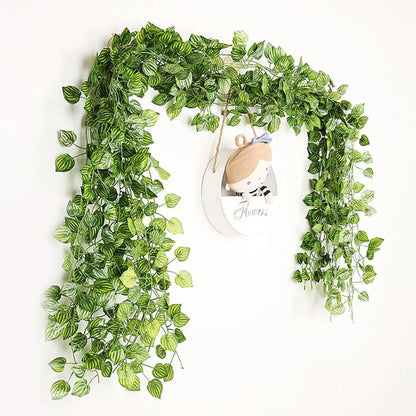 Artificial Ivy Vine | 2 m Hanging Garland | Silk Leaves for Home and Wall Decor