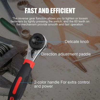 Versatile 360° Adjustable Wrench | Non-Slip Grip for Tight Spaces