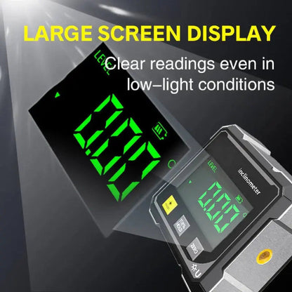 Digital Laser Level with Magnetic Precision Angle Measurement Tool