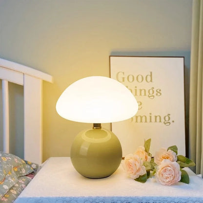 Ceramic Table Lamp with French Cream Finish