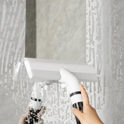 All-in-One Glass Cleaner with Spray & Squeegee Functionality