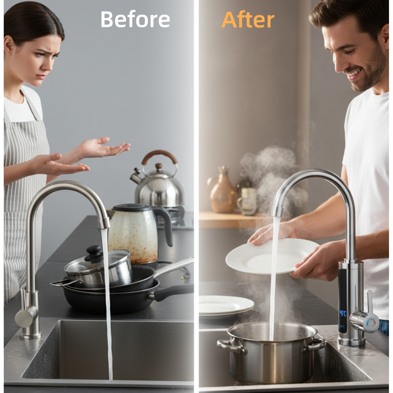 Instant Hot Water on Demand for Faster Kitchen Tasks