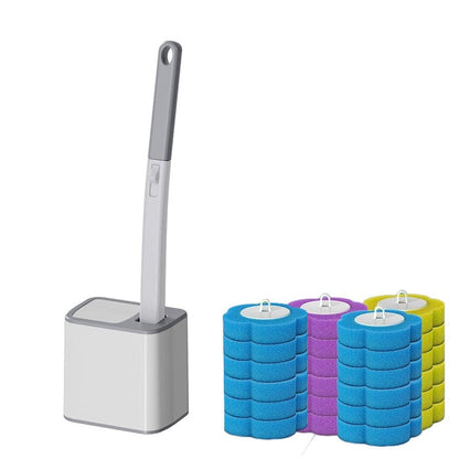 Single-Use Toilet Brush Set for Effortless Cleaning