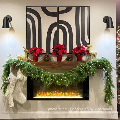 180 cm Artificial Norfolk Pine Christmas Garland | Realistic Holiday Decoration for Fireplace and Table