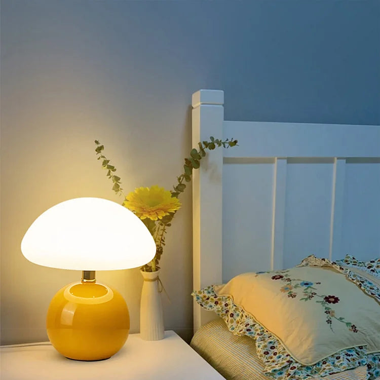 Ceramic Table Lamp with French Cream Finish