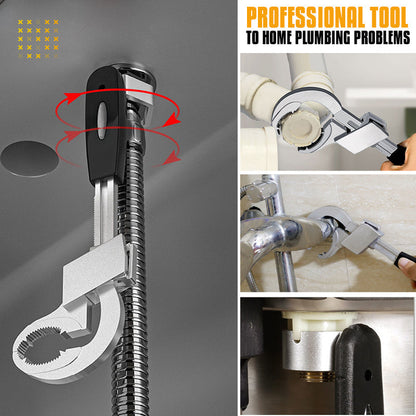 Versatile Adjustable Dual-End Wrench