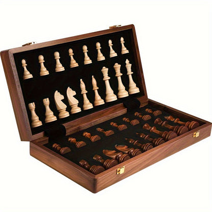 Wooden Chess Set - Ideal for Home and Travel