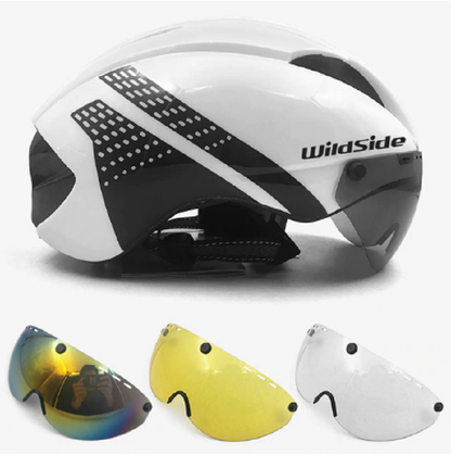 Lightweight Bicycle Helmet with Visor - Ideal for Cycling