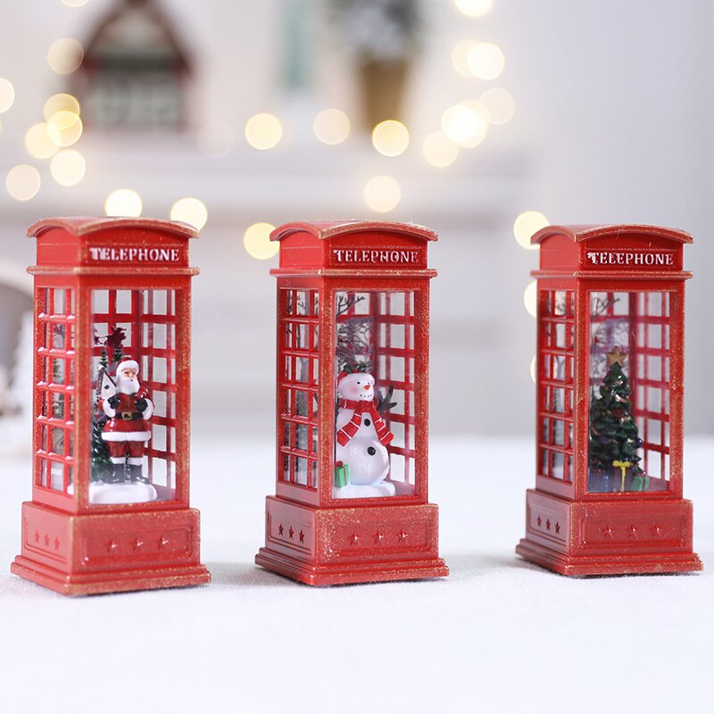 Buy One Get One Free | Rotating Christmas Lantern with LED Lights