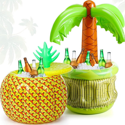 Inflatable Cooler Set for Tropical Drinks