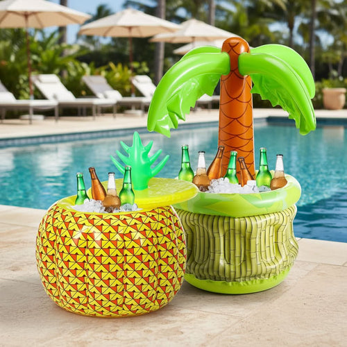 Inflatable Cooler Set for Tropical Drinks