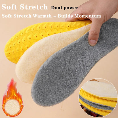 Lambswool Insoles – Antibacterial & Self-Warming – Soft, Odor-Resistant Winter Inserts