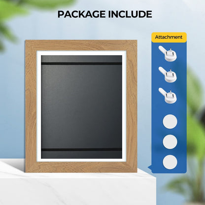 Creative Kids Art Display Frame | Flip-Open Design, Holds 150 Pieces | A4 Size Compatible | MDF & Tempered Glass