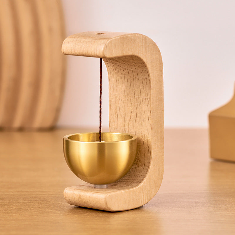 Wooden Magnetic Door Chime with Gentle Melody | Easy Install