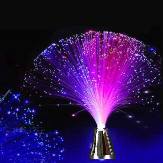 LED Decorative Light with Color Change - Battery Operated Fiber Optic Lamp for Christmas, Weddings & Kids' Rooms