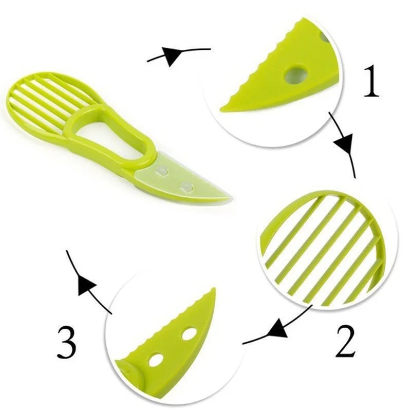 3-in-1 Avocado Cutter and Slicer Tool