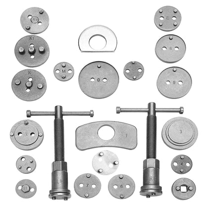 Universal Brake Caliper Reset Tool Set - 22 Pieces