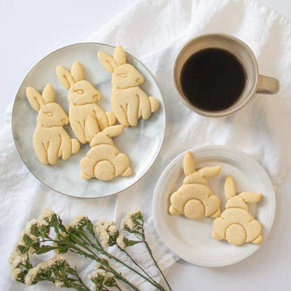 Easter Bunny Cookie Cutter | Plastic Baking Mold | Child-Friendly Bake Tool
