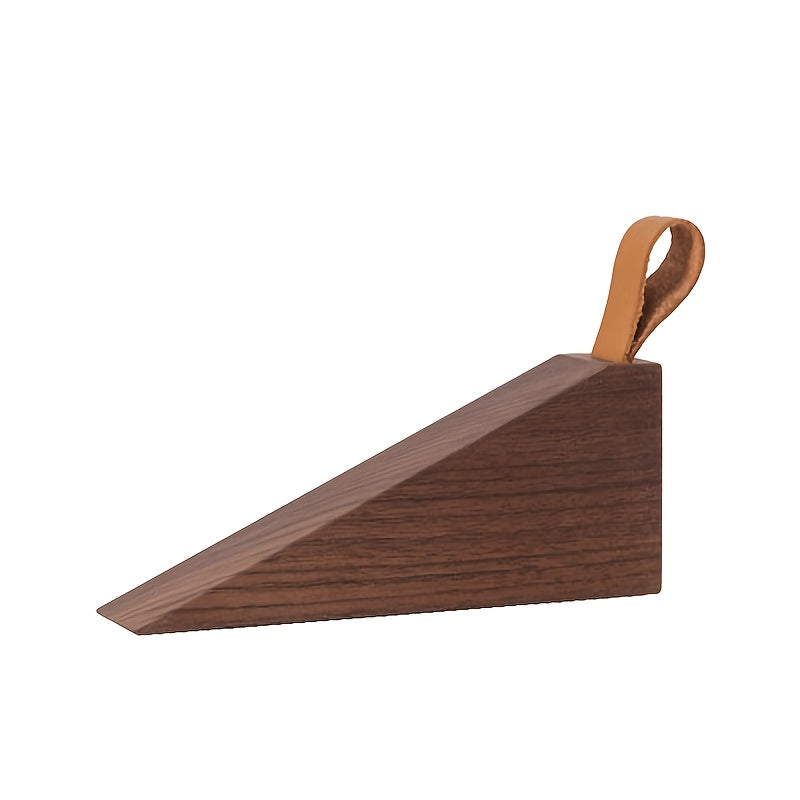 Wooden Door Stopper – Scandinavian Style with Non-Slip Base